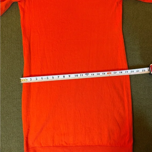 Boden Orange sweater Dress with Striped Sleeves UK 16, US 12 - Picture 11 of 14